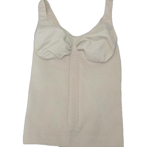 GUESS Ribbed Cream Tummy Control Shapewear Tank Top XS S Stretch Nylon Spandex
